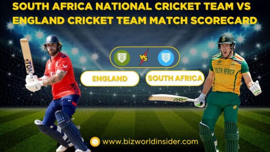 south africa national cricket team vs england cricket team match scorecard